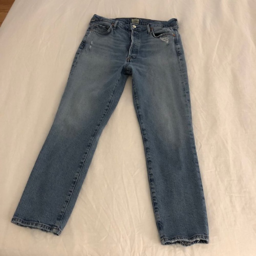 Citizens of Humanity Olivia High Rise Slim Ankle in Chit Chat